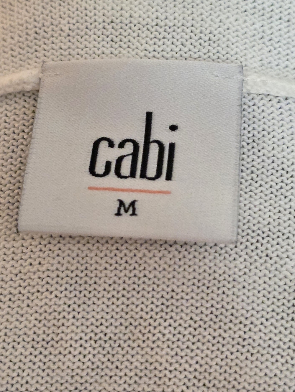 CAbi White Loose Fit Cardigan W/‎ 3/4 Length Sleeves & Front Pockets (Size M) - Picture 7 of 10